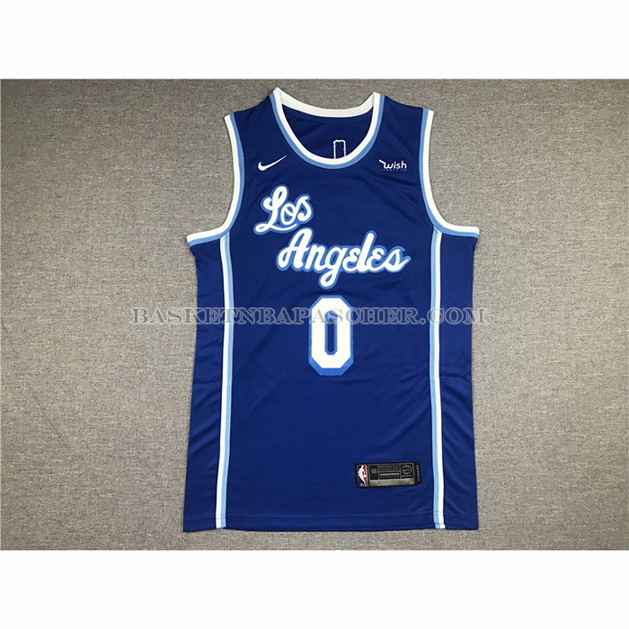 Maillot Los Angeles Lakers Russell Westbrook NO 0 Classic 2021-2022 Bleu